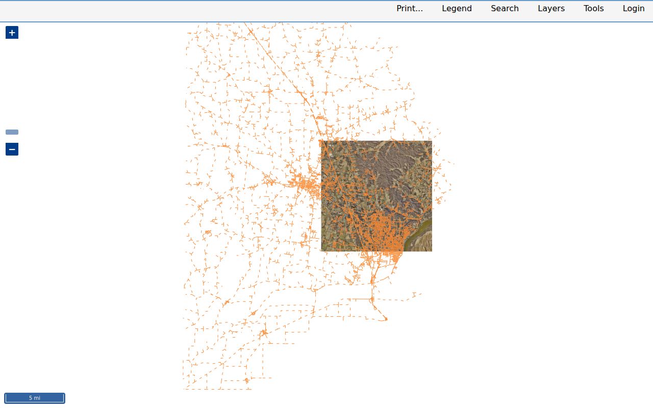 Cape Girardeau street directory CAMAvision parcel map with map layers